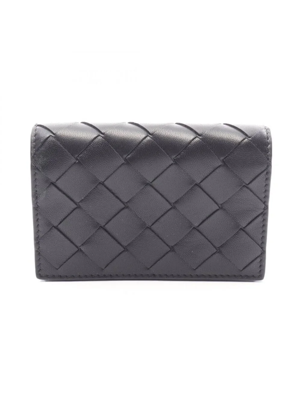 Bottega Veneta Card Case Intrecciato Leather